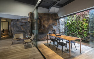 imagem sala de jantar e jardim de inverno Garage Studio projeto Sena Arquitetos, arquitetura, decaoracao, projeto residencial
