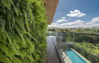 imagem varanda e jardim vertical do apartamento panorâmico, arquitetura, sena arquitetos, decoração